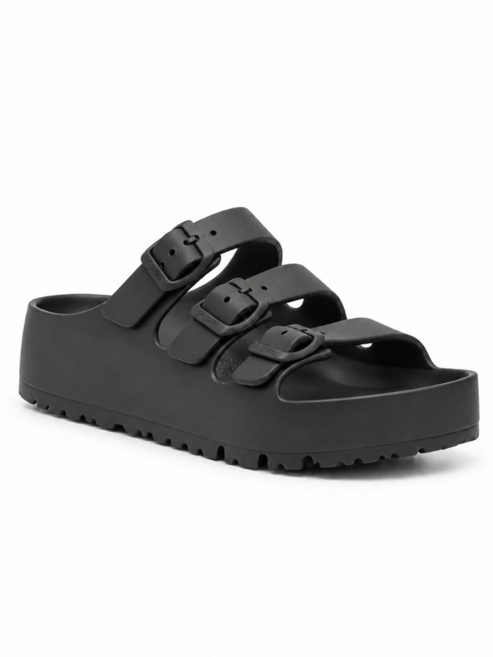 Birkenstock Papillio Florida Platform Sandals Black Size 37 NEW